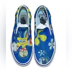 Vans X Spongrbob Collab Slide On Sneaker w/release box 8.5 Men’s OR 10 Women